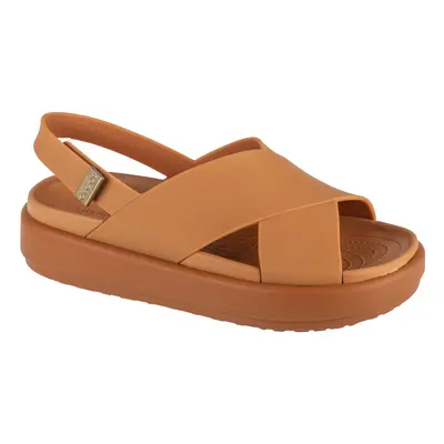 Crocs Brooklyn Luxe Cross Strap Hnědá