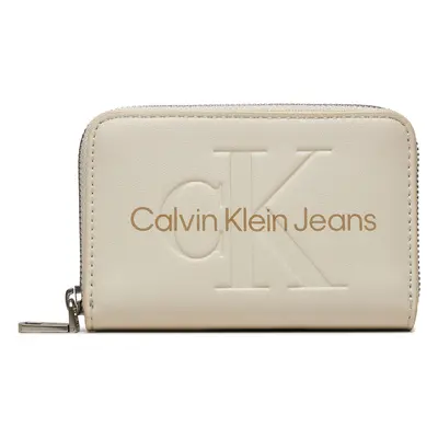 Calvin Klein Jeans SCULPTED MED ZIP AROUND MONO K60K612255 Béžová