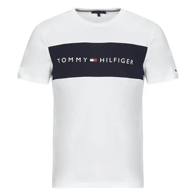 Tommy Hilfiger SS T-SHIRT BLOCK LOGO Bílá