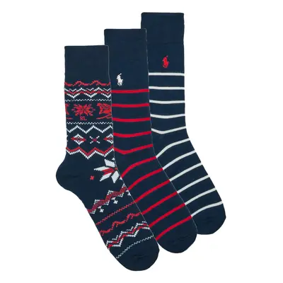 Polo Ralph Lauren DOWNHILL SKR-CREW SOCK-GIFT BOX ruznobarevne