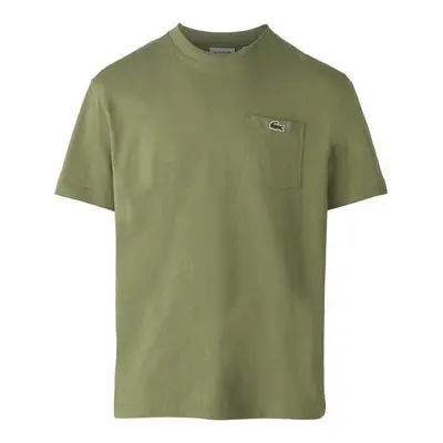 Lacoste Chest Pocket Cotton T-Shirt Khaki Zelená