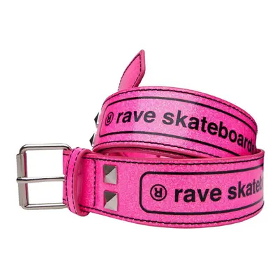 Rave Core logo belt Růžová