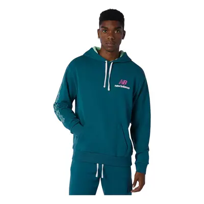 New Balance Athletics Clash Hoodie Modrá