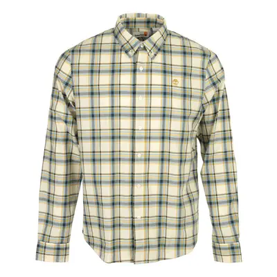 Timberland Stretch Poplin Check Shirt Angora Yd Béžová