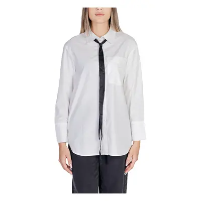 Only ONLMOCO CALA LS BOW SHIRT WVN 15337746 Bílá