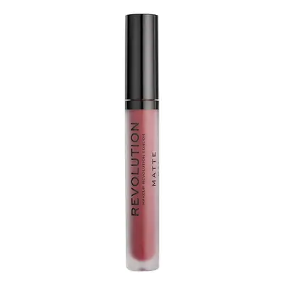 Makeup Revolution Matte Lip Gloss - 147 Vampire Hnědá