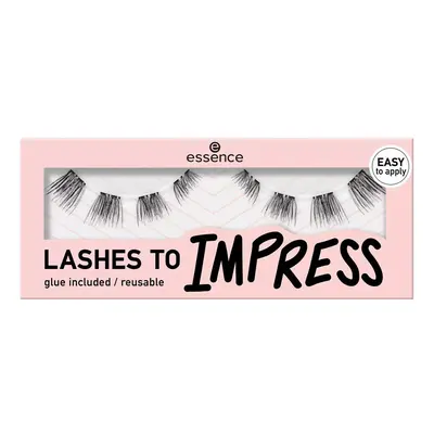 Essence False Eyelashes Lashes To Impress - 08 Pre-cut Lashes Černá