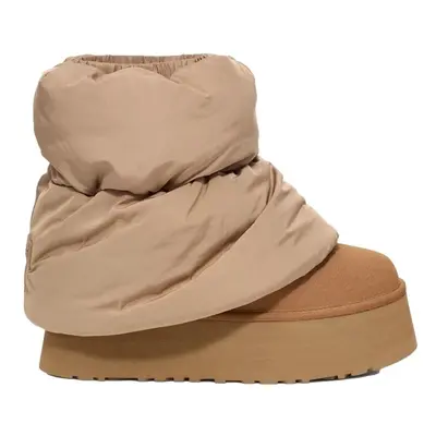 UGG Classic Mini Pipper Boots - Amphora/Chestnut Hnědá