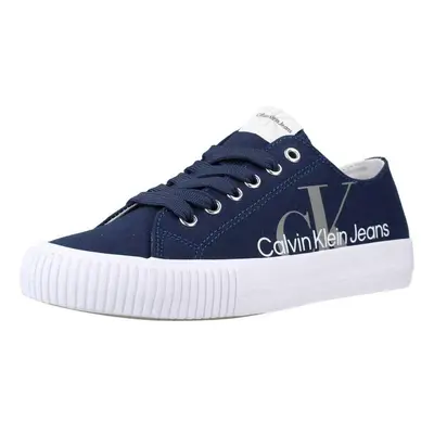 Calvin Klein Jeans SNEAKER BASSA ALLACCIATA Modrá