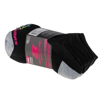 Skechers Boys 6pk No Show Socks Černá