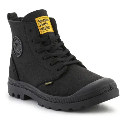 Palladium Pampa Hi Merino 74377-008-M Black Černá