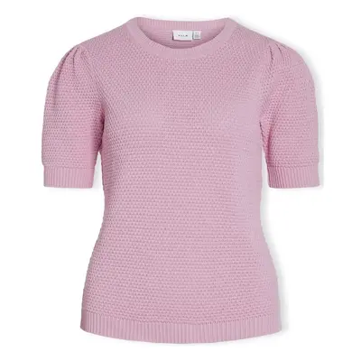 Vila Noos Dalo Knit S/S - Pastel Lavender Růžová