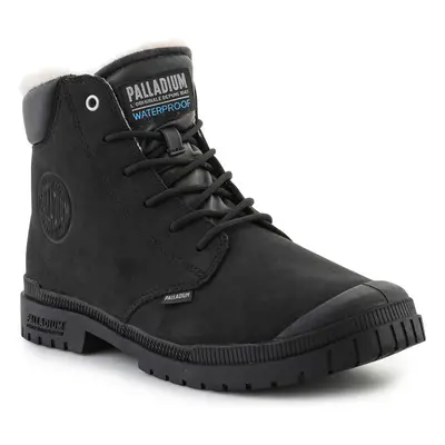 Palladium sp20 Cuff Leather Waterproof WL 79067-008-M Black Černá