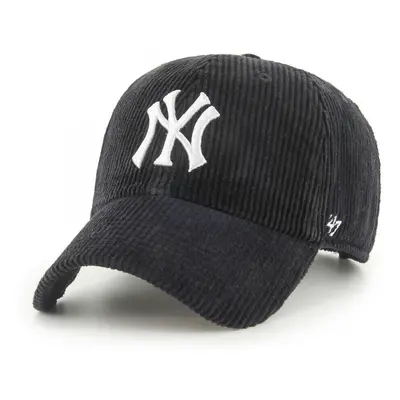 '47 Brand Cap mlb new york yankees thick cord clean up Černá