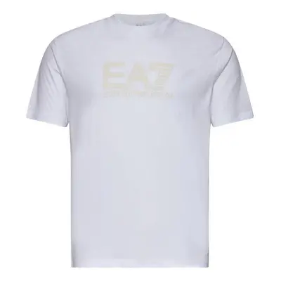 Ea7 Emporio Armani Visibility Logo T-Shirt White Bílá