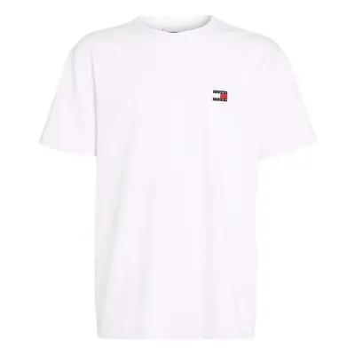 Tommy Jeans Badge Crew T-Shirt White Bílá