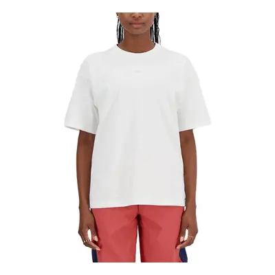 New Balance ATHLETICS OVERSIZED T-SHIRT Bílá