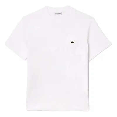 Lacoste Chest Pocket Cotton T-Shirt White Bílá