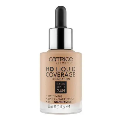 Catrice HD Coverage Liquid Foundation - 50 Rosy Ash Hnědá