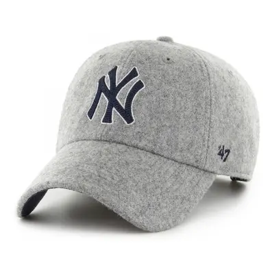 '47 Brand Cap mlb new york yankees chain stitch clean up Šedá