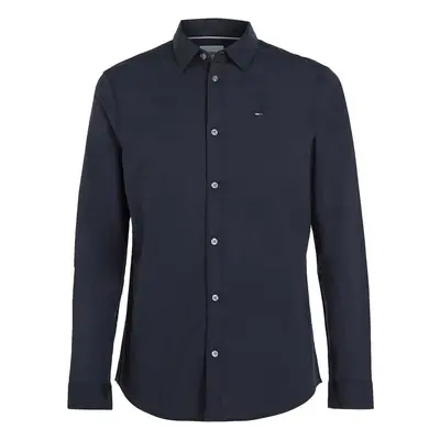 Tommy Jeans Original Stretch Slim Shirt Black Černá