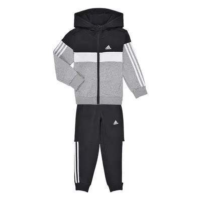 adidas Tiberio 3-Stripes Colorblock Fleece Track Suit Šedá