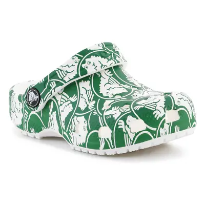 Crocs Classic Duke Print Clog T 210008-3WH Green Ivy Zelená