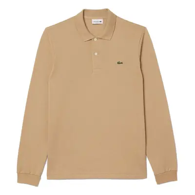 Lacoste Classic Fit Long Sleeve Polo Shirt Beige Béžová