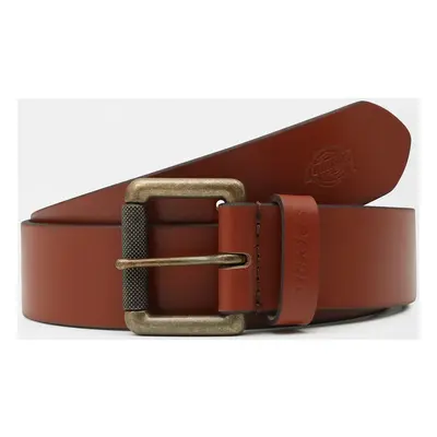 Dickies South shore leather belt Hnědá