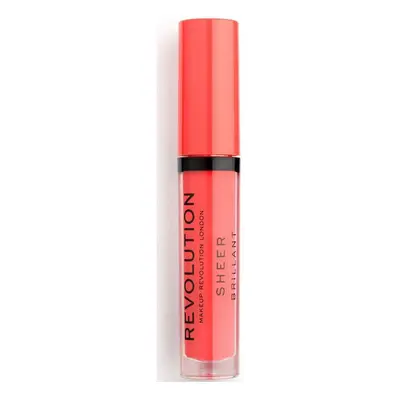 Makeup Revolution Sheer Brilliant Lip Gloss - 130 Decadence Oranžová