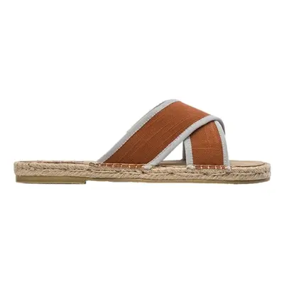 Paez Sandals Crossed W - Linen Terracota Oranžová