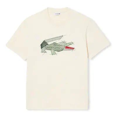 Lacoste T-Shirt TH3603 - Blanc Béžová