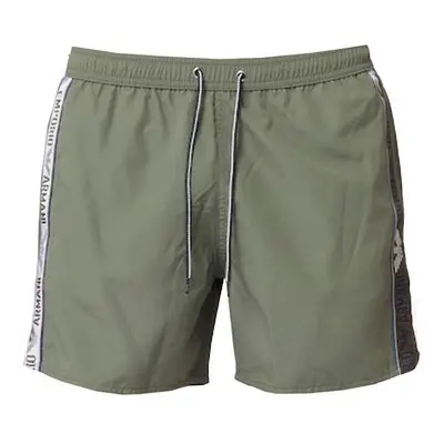 Emporio Armani Beach Tape Logo Swim Shorts - Military Green Zelená