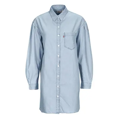 Levis RHEA SHIRT DRESS Modrá