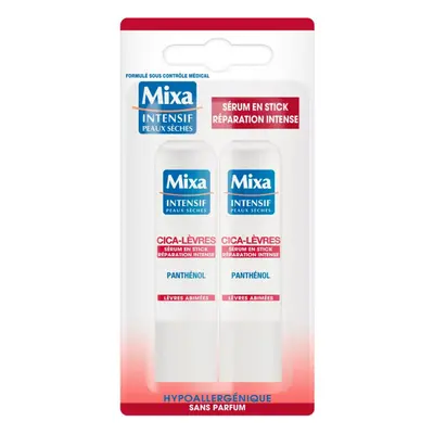 Mixa Intense Repairing Cica-Lip Serum Stick x2