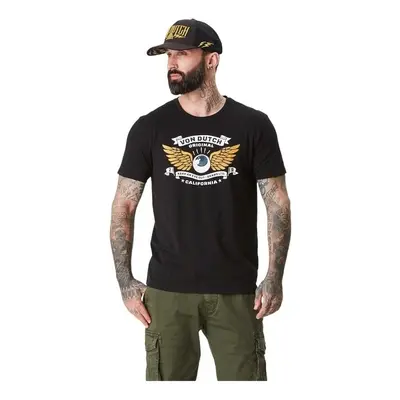 Von Dutch TEE SHIRT SLUB AVEC LOGO Černá