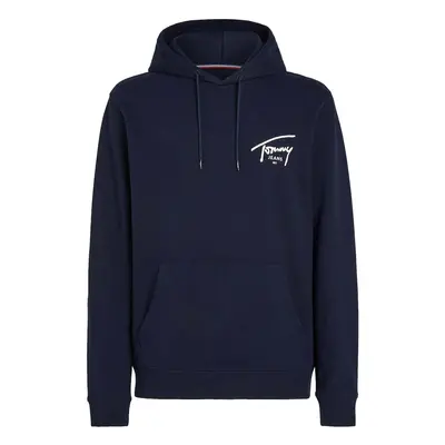 Tommy Jeans Signature Logo Graphic Hoodie Dark Night Navy Modrá