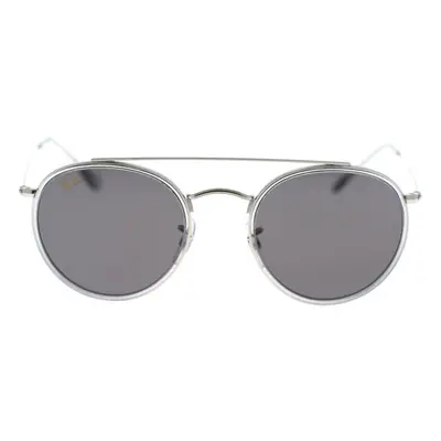 Ray-ban Occhiali da Sole Round Double Bridge RB3647N 9211B1 Stříbrná