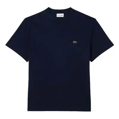 Lacoste Chest Pocket Cotton T-Shirt Midnight Blue Modrá