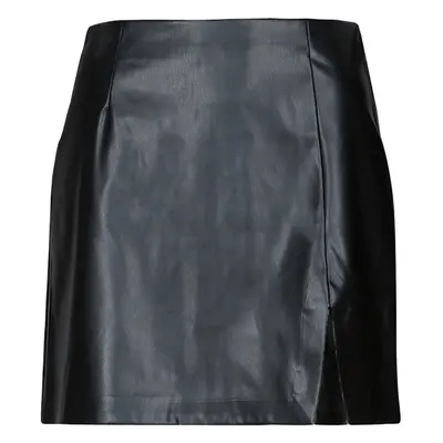 Only ONLLINA FAUX LEATHER SKIRT CC OTW Černá