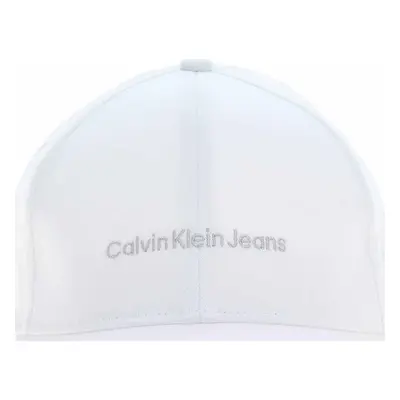 Calvin Klein Jeans dámská kšiltovka K60K6088490LI White-Silver Logo Bílá