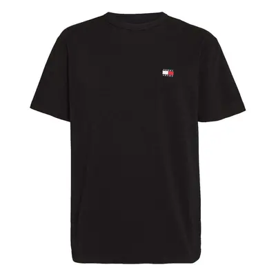 Tommy Jeans Badge Crew T-Shirt Black Černá