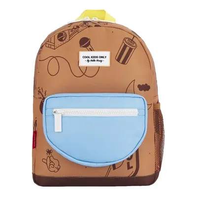 Hello Hossy Groovy Kid Backpack - Brown ruznobarevne