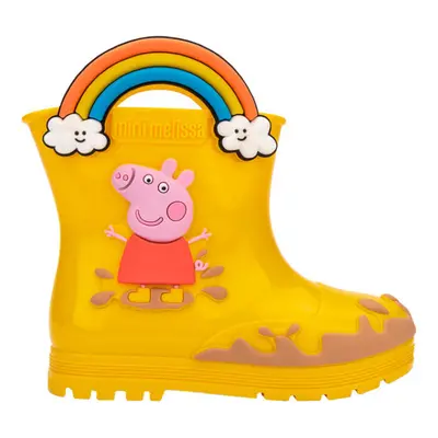 Melissa MINI Welly + Peppa Pig Baby Boots - Yellow/Beige ruznobarevne