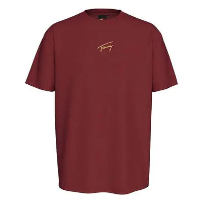 Tommy Jeans Gold Signature T-Shirt Regatta Red ruznobarevne