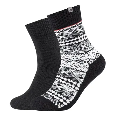 Skechers 2PPK Men Casual Fashion Jacquard Socks Černá