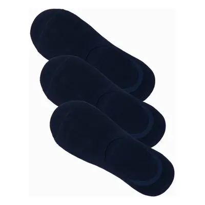 Ombre Pánské ponožky Alvar navy 3 pack Tmavě modrá