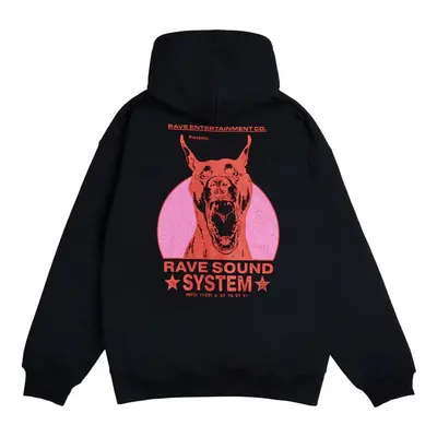 Rave Rss zip hoodie Černá