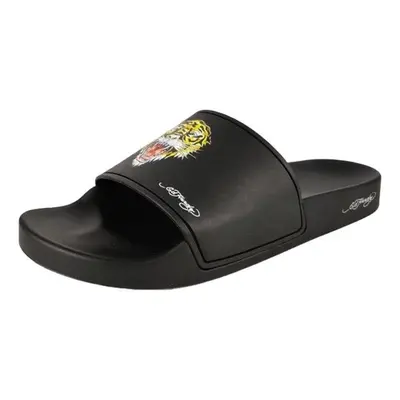 Ed Hardy Fierce Slides - Black Černá