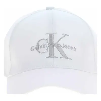 Calvin Klein Jeans dámská kšiltovka K60K610280 White-Silver Logo Bílá